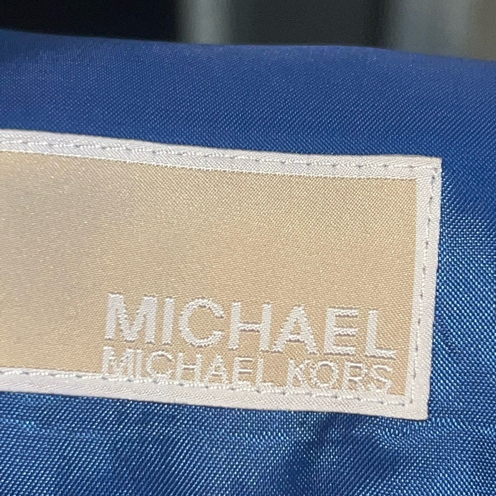Michael Kors Black Pinstripe Suit Jacket - Picture 2 of 4